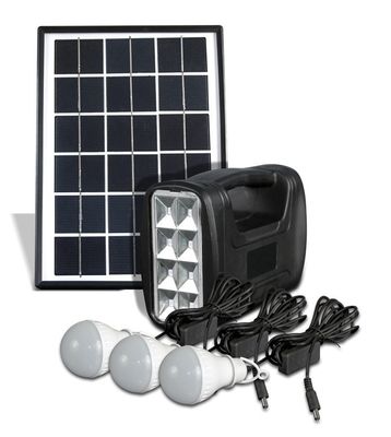 Portable Mini Outdoor Solar Power Lighting System With AC Charging  Lead Acid Battery 5W  Solar Power Generator SL0605