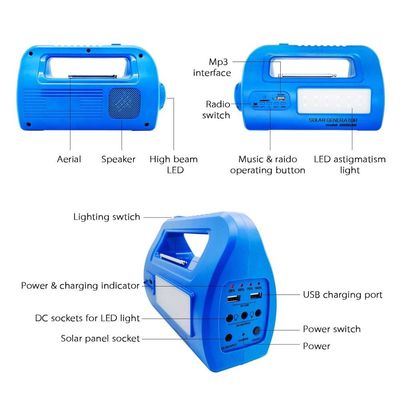 Solar Power Generator solar lighting system USB charger outdoor camping hiking party use SG0503