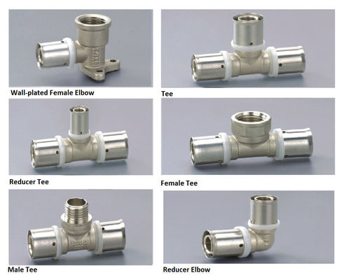 Compression Fitting and Pressing Fitting for PE-AL-PE, PE-AL-PEX, PEX-AL-PEX PERT-AL-PERT