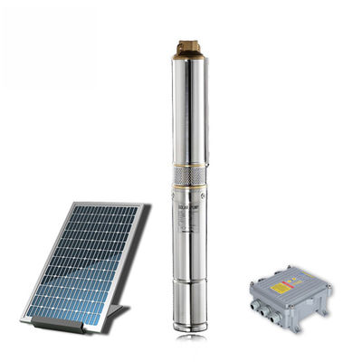 3 pulgadas, bomba sumergible solar centrífuga bien profunda de 4 pulgadas, bomba solar sin cepillo de acero inoxidable de DC